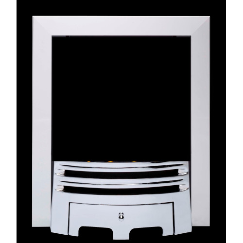 Replacement Silver Gas Fire Frame And Fret
